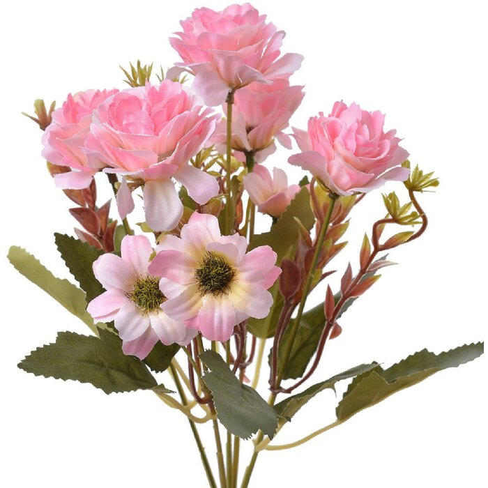Clayre & Eef 6PL0267 Fiore artificiale rosa 15x10x30 cm