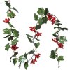 Clayre & Eef 6PL0282 Ghirlanda di fiori artificiali 180 cm rosso verde