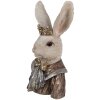 Clayre & Eef 6PR4138 Decorazione Coniglio con corona 23x18x40 cm