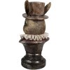 Clayre & Eef 6PR4140 Decorazione coniglio 19x16x35 cm bronzo antico