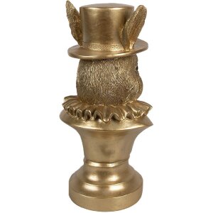 Clayre & Eef 6PR4141 Decorazione Coniglio Oro 19x16x35 cm