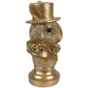 Clayre & Eef 6PR4141 Decorazione Coniglio Oro 19x16x35 cm