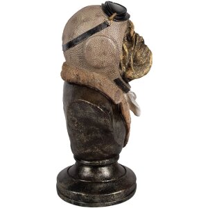 Clayre & Eef 6PR4142 Decorazione Cane Busto 22x18x35 cm Stile Vintage