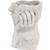 Clayre & Eef 6TE0498L Vaso da fiori Face 20x17x22 cm Grigio