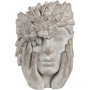 Clayre & Eef 6TE0500 Vaso di fiori Donna Grigio...