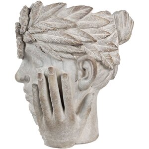 Clayre & Eef 6TE0500 Vaso di fiori Donna Grigio 27x22x31 cm