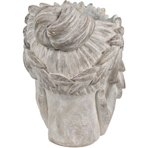 Clayre & Eef 6TE0500 Vaso di fiori Donna Grigio 27x22x31 cm