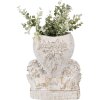 Clayre & Eef 6TE0508 Vaso di fiori Angel 23x13x25 cm Bianco Vintage
