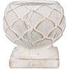 Clayre & Eef 6TE0511M Vaso da fiori bianco Ø 18x17 cm