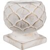Clayre & Eef 6TE0511M Vaso da fiori bianco Ø 18x17 cm