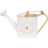 Clayre & Eef 6Y5510 Decorazione Annaffiatoio Bianco Giallo 39x13x21 cm