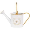 Clayre & Eef 6Y5510 Decorazione Annaffiatoio Bianco Giallo 39x13x21 cm