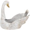 Clayre & Eef 6Y5513 Portapiante Cigno Bianco 44x26x43 cm
