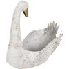 Clayre & Eef 6Y5513 Portapiante Cigno Bianco 44x26x43 cm