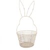 Clayre & Eef 6Y5581M Cestino coniglio bianco Ø 15x34 cm