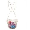 Clayre & Eef 6Y5581M Cestino coniglio bianco Ø 15x34 cm
