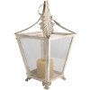 Clayre & Eef 6Y5585 Lanterna Beige 26x26x47 cm Vetro ferro antico