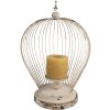 Clayre & Eef 6Y5588 Lanterna in ferro beige 31x24x45 cm Stile antico