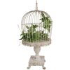 Clayre & Eef 6Y5591 Decorazione Gabbia per uccelli in ferro beige antico Ø 33x69 cm