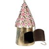 Clayre & Eef 6Y5599 Casetta per uccelli rosa Ø 17x33/70 cm Ferro tondo stile country