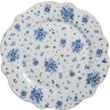 Clayre & Eef BRBFP Piatto grande Ø 27x2 cm Bianco Blu Porcellana