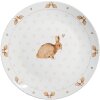 Clayre & Eef BSLCFP Piatto grande Bianco Marrone Ø 26x2 cm Porcellana