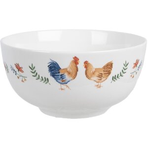 Clayre & Eef CARYBO ciotola in ceramica bianca...