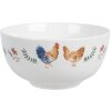Clayre & Eef CARYBO ciotola in ceramica bianca Ø 14x7 cm 500 ml stile country