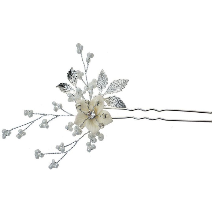 Juleeze JZHC0056 Forcina per capelli color argento 6x1x12 cm