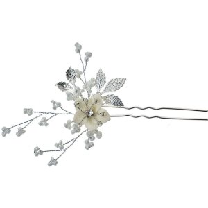 Juleeze JZHC0056 Forcina per capelli color argento 6x1x12 cm