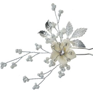 Juleeze JZHC0056 Forcina per capelli color argento 6x1x12 cm