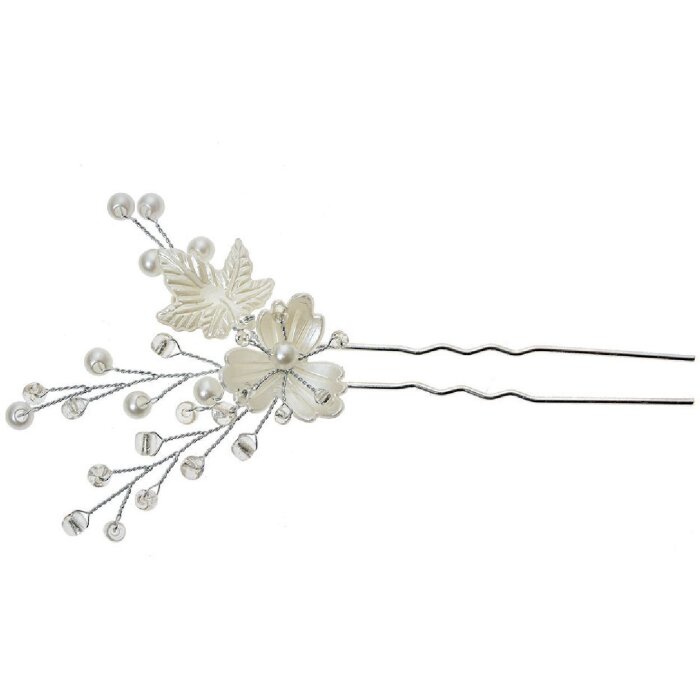 Juleeze JZHC0058 Forcina per capelli color argento 6x1x11 cm
