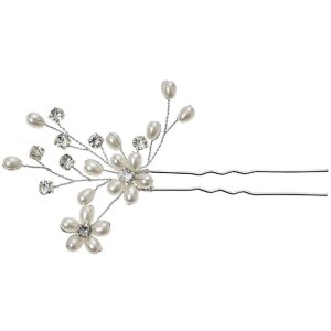 Juleeze JZHC0059 Forcina per capelli color argento 6x1x12 cm