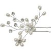 Juleeze JZHC0059 Forcina per capelli color argento 6x1x12 cm