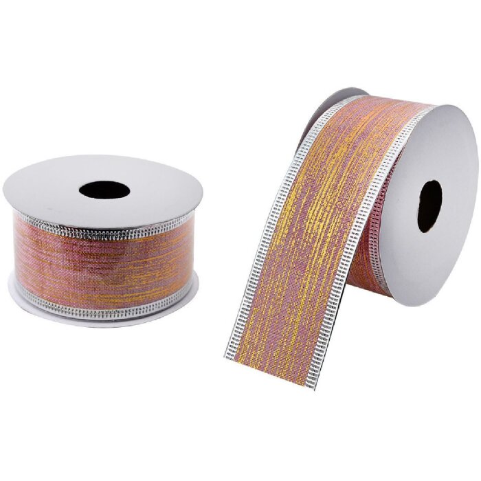 Clayre & Eef LI0121 Fiocco color oro rosa 3,8 cm x 2,7 m