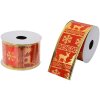 Clayre & Eef LI0123 Nastro Rosso Oro 5 cm x 2,7 m