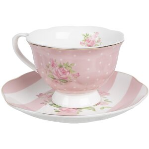 Tazza da caffè con piattino 12x9x6 cm 200 ml...