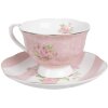 Tazza da caffè con piattino 12x9x6 cm 200 ml Clayre & Eef SWRKS