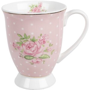 Clayre & Eef SWRMU-2 Tazza in porcellana rosa viola...