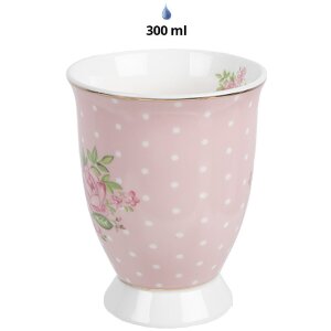 Clayre & Eef SWRMU-2 Tazza in porcellana rosa viola...