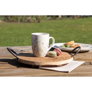 Tazza Clayre & Eef WFFMU Porcellana bianca Botanica 12x8x10 cm 350 ml
