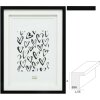 Deknudt S65KK2 Cornice nera doppia Passepartout da 10x15 cm a 20x30 cm