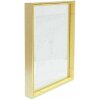 Deknudt S028A1 Cornice in vetro oro alluminio striscia galleggiante effetto foto 13x18cm 18x24cm