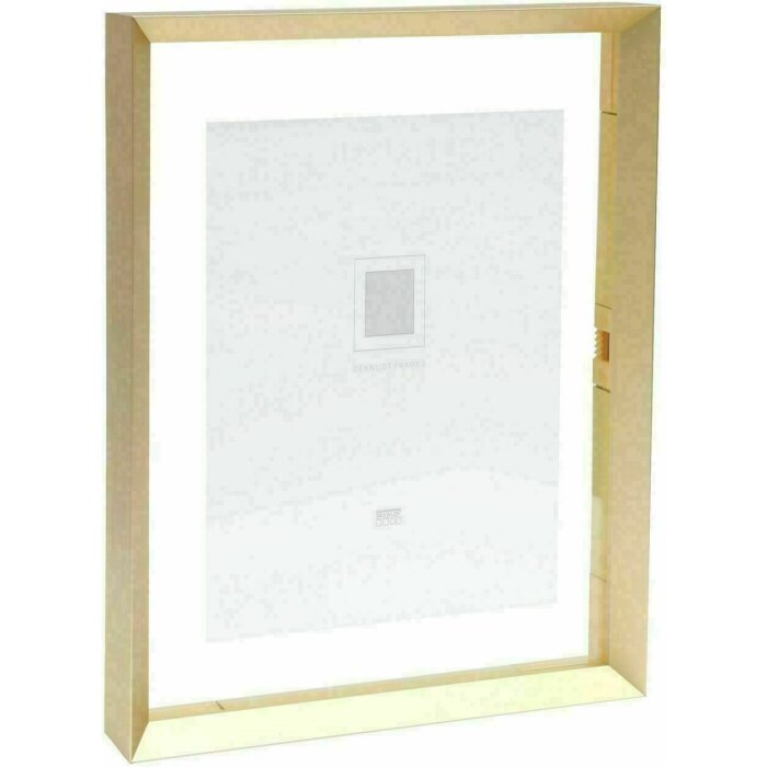 Deknudt S028A1 Cornice di vetro in alluminio oro Striscia galleggiante effetto foto 15x20cm 20x25cm