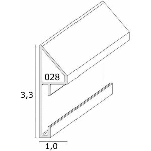 Deknudt S028A1 Cornice di vetro in alluminio oro Striscia galleggiante effetto foto 15x20cm 20x25cm
