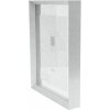Deknudt S028D1 Cornice in vetro argento alluminio striscia galleggiante effetto foto 15,0 x20,0 cm; 20,0 x25,0 cm