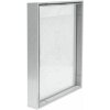 Deknudt S028D1 Cornice in vetro argento alluminio striscia galleggiante effetto foto 15,0 x20,0 cm; 20,0 x25,0 cm