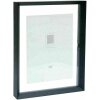 Deknudt S028K2 Cornice in vetro nero Alluminio Striscia galleggiante effetto foto 30x40 40x50cm