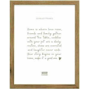 Deknudt S45SH2 Cornice moderna in legno naturale scuro marrone 10,0x15,0 cm