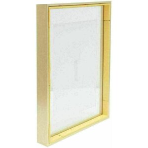 Deknudt S028 Cornice di vetro galleggiante Oro Argento Nero 18x24 20x25 30x40 40x50 cm